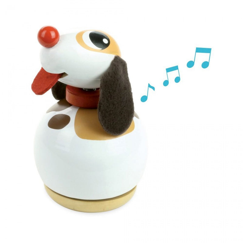 Wooden music box Dog Toutou Vilac