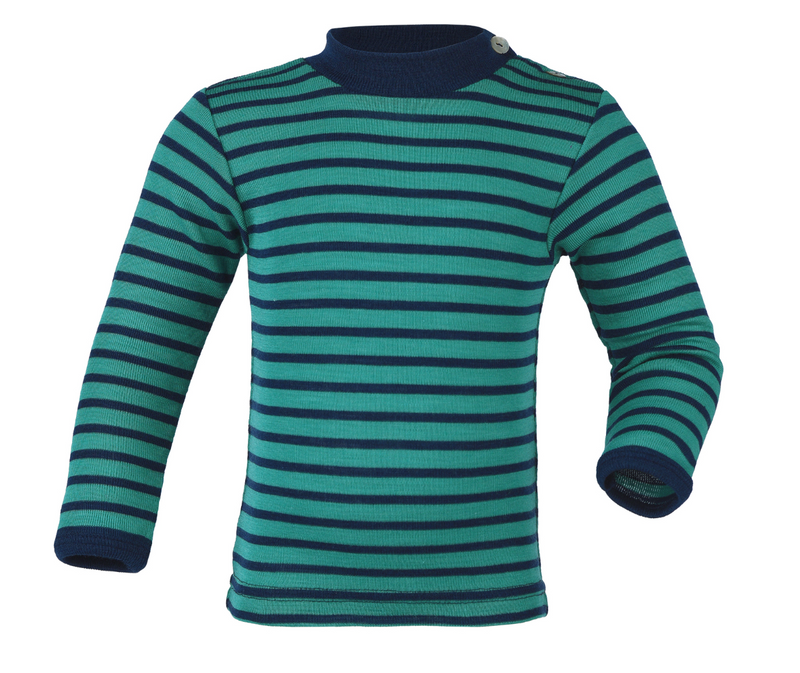 Long sleeve t-shirt for boys, wool/silk size 62/68