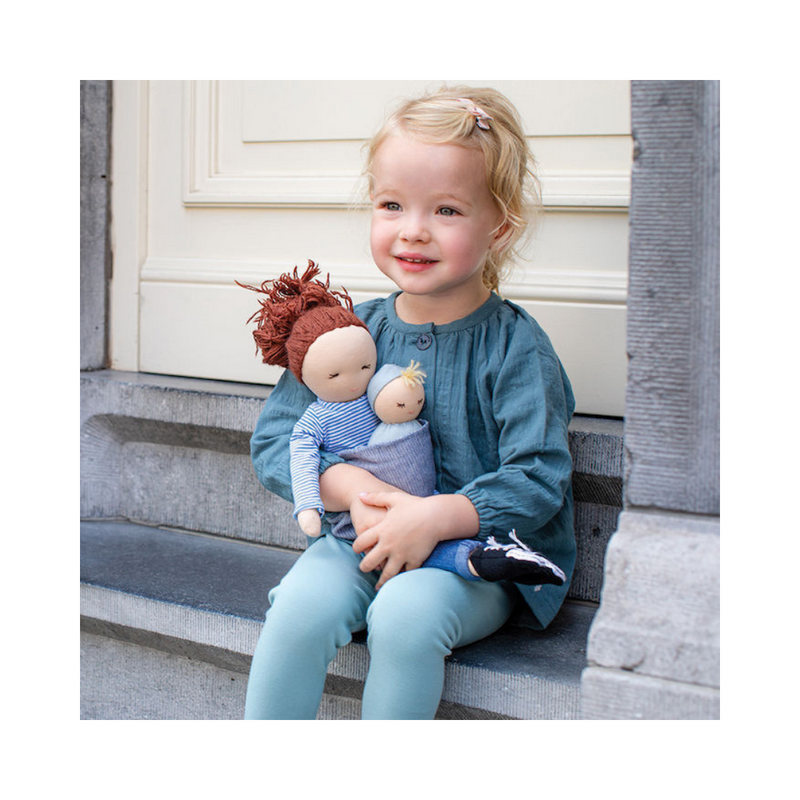 Bambola Lisa con bambino Waldorf