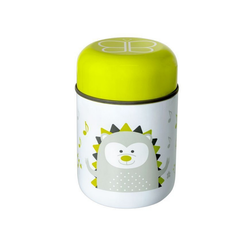 Thermos container with cutlery