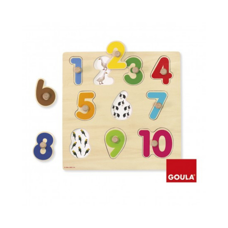 Wooden puzzle The numbers
