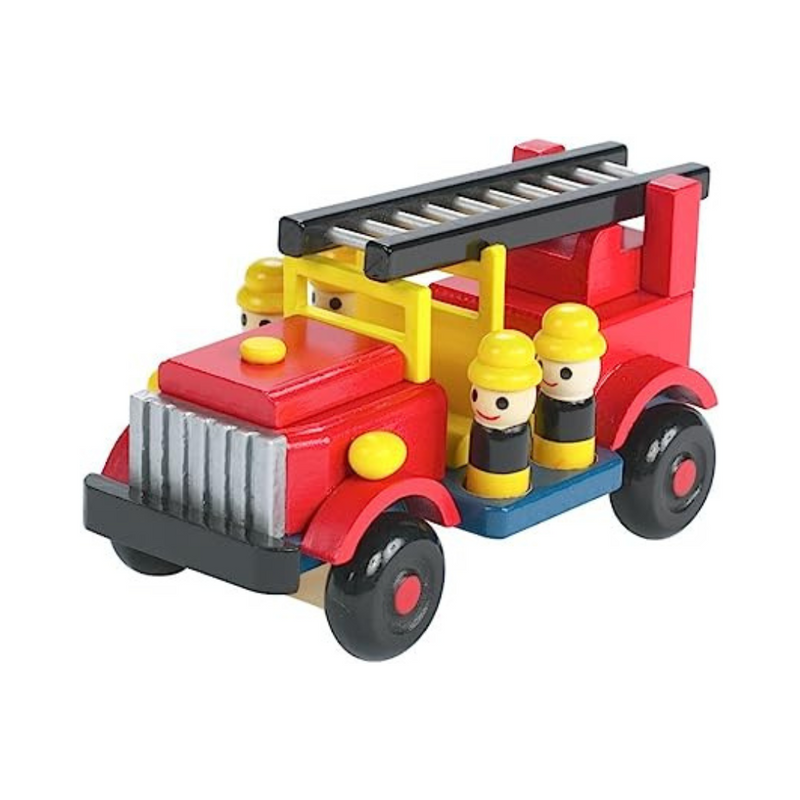 Primo camion dei pompieri in legno